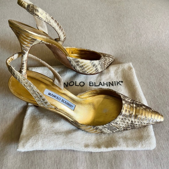 Manolo Blahnik Carolyne - Authentic Python - Picture 2 of 3